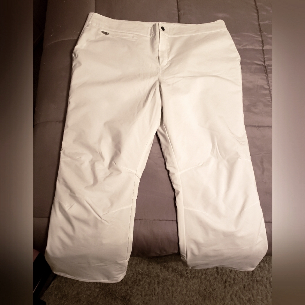White SKI pants